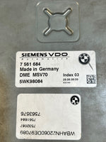 قم بتحميل الصورة إلى عارض الصور، BMW E60 E61 E90 E91 N52 2.5L 3.0L Engine ECU DME MSV70 7561684 5WK98084 OEM