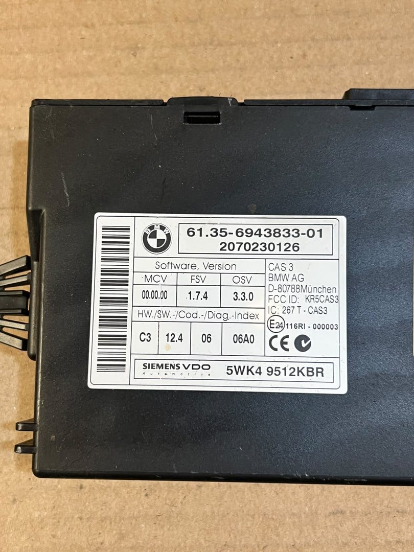 BMW X5 E70 3.0d M57N2 Engine ECU DDE CAS3 Key Set 7805585 0281014205 OEM
