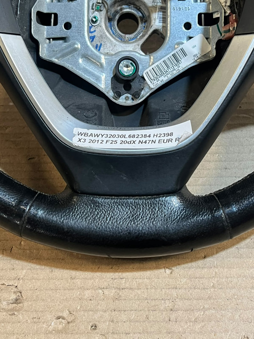 BMW X5 E70 X3 F25 M Sport Leather Steering Wheel 2406058 OEM