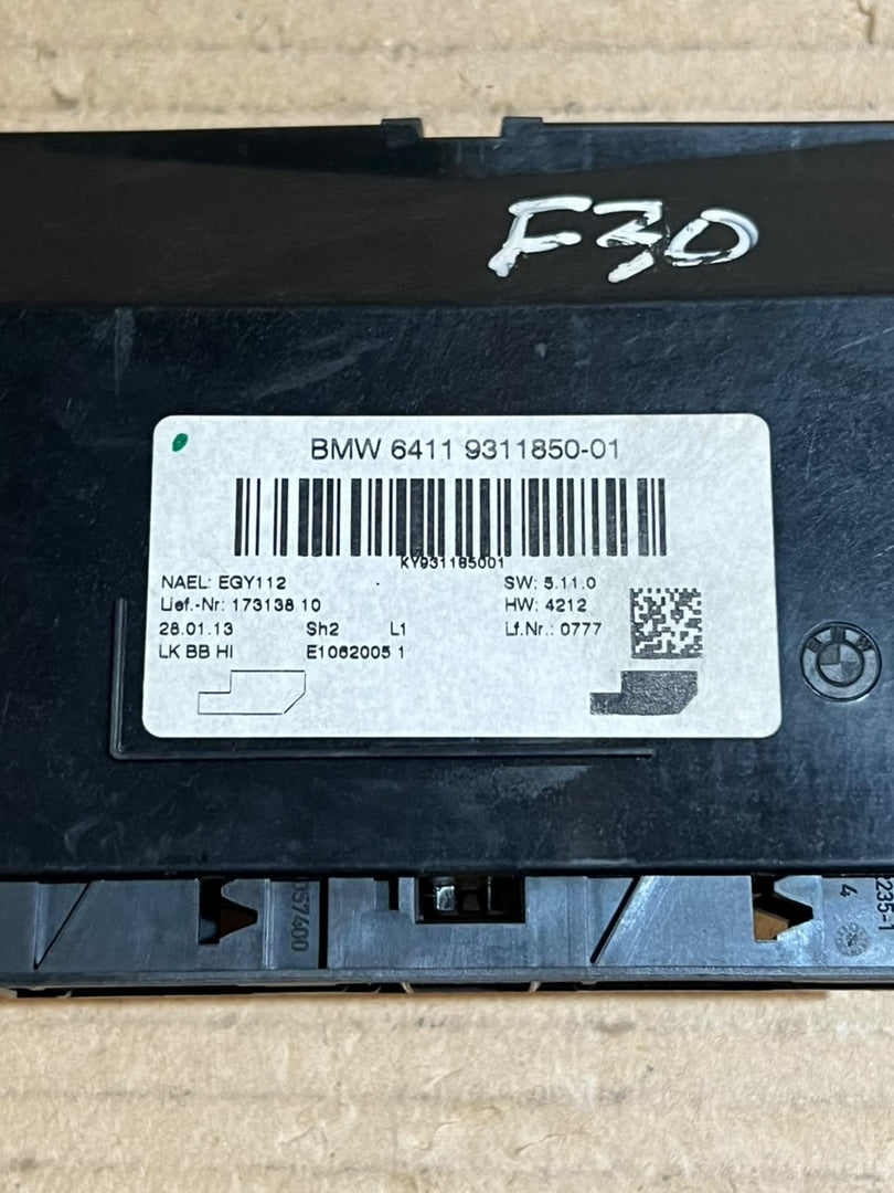 2014 BMW 3 4 Series F30 F31 F32 F35 Automatic A/C Climate Control Module 9311850 OEM