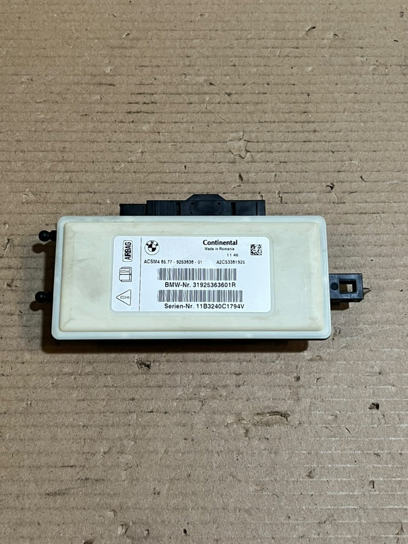 BMW F10 F11 F06 F12 F13 F25 X3 Airbag SRS Control Module ECU 9253636 OEM