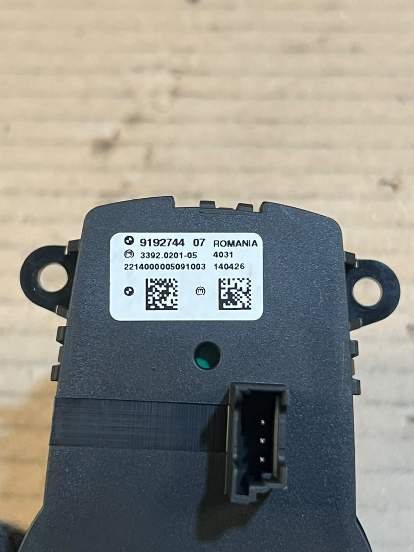 BMW X3 F25 X4 F26 5 Series F10 F11 F07 Headlight Light Control Switch 9192744 OEM