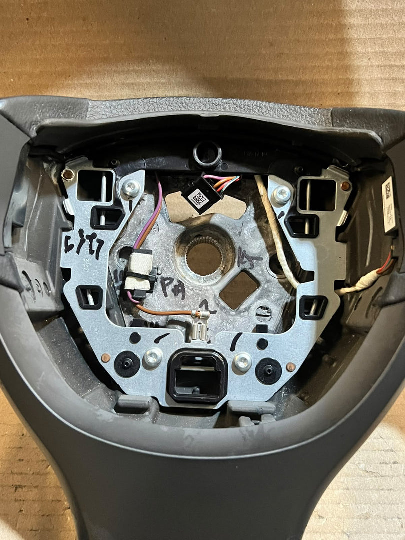 BMW 5 7 Series F10 F11 F07 F01 F02 Leather Multifunction Steering Wheel 6102364 OEM