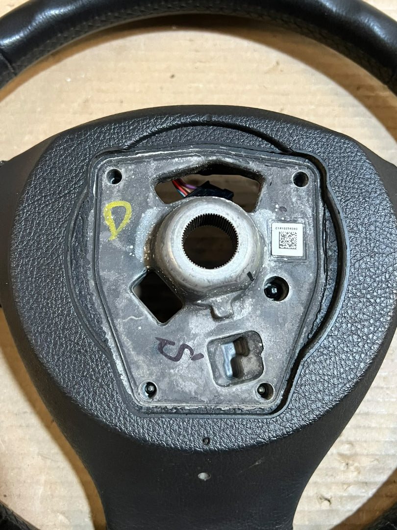 BMW 5 7 Series F10 F11 F07 F01 F02 Leather Multifunction Steering Wheel 6102364 OEM