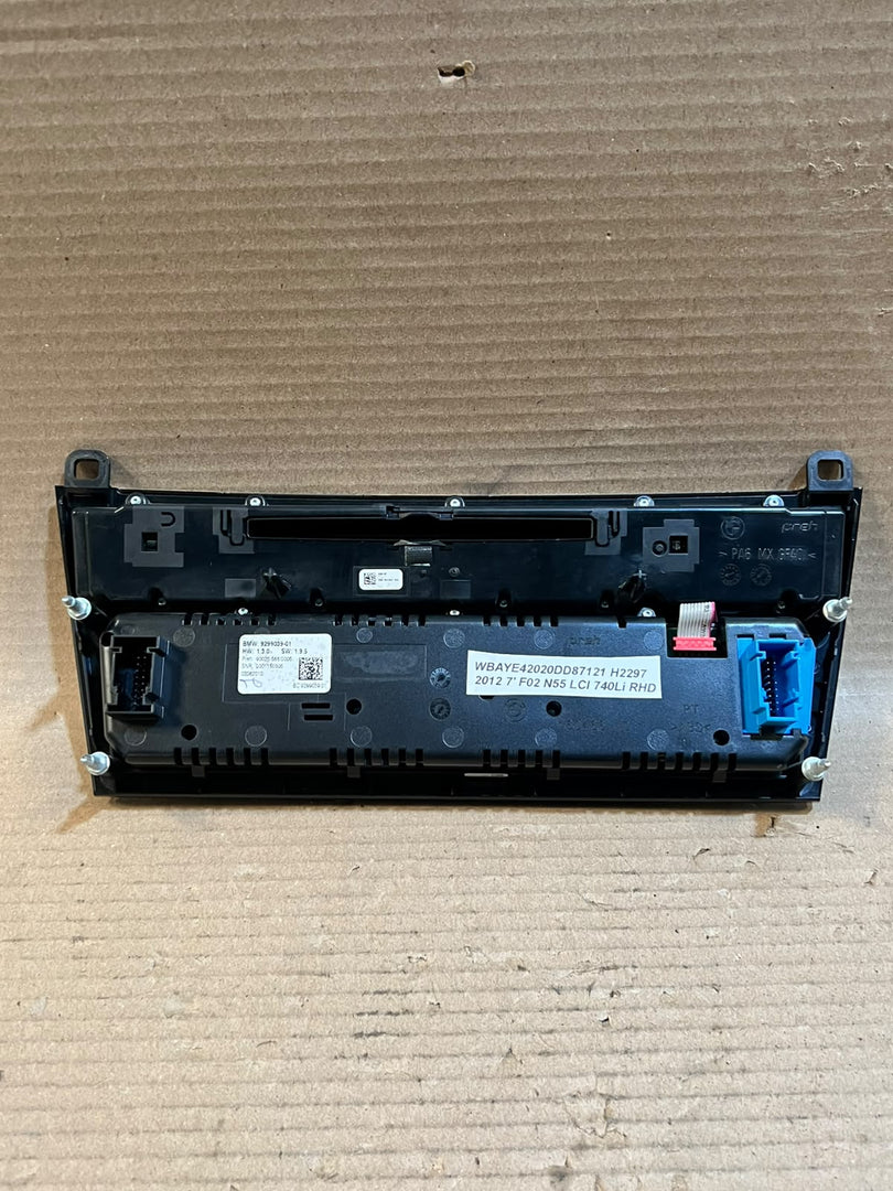 BMW 7 Series F01 F02 F03 F04 A/C Heater Climate Control Unit Panel 9299039 OEM