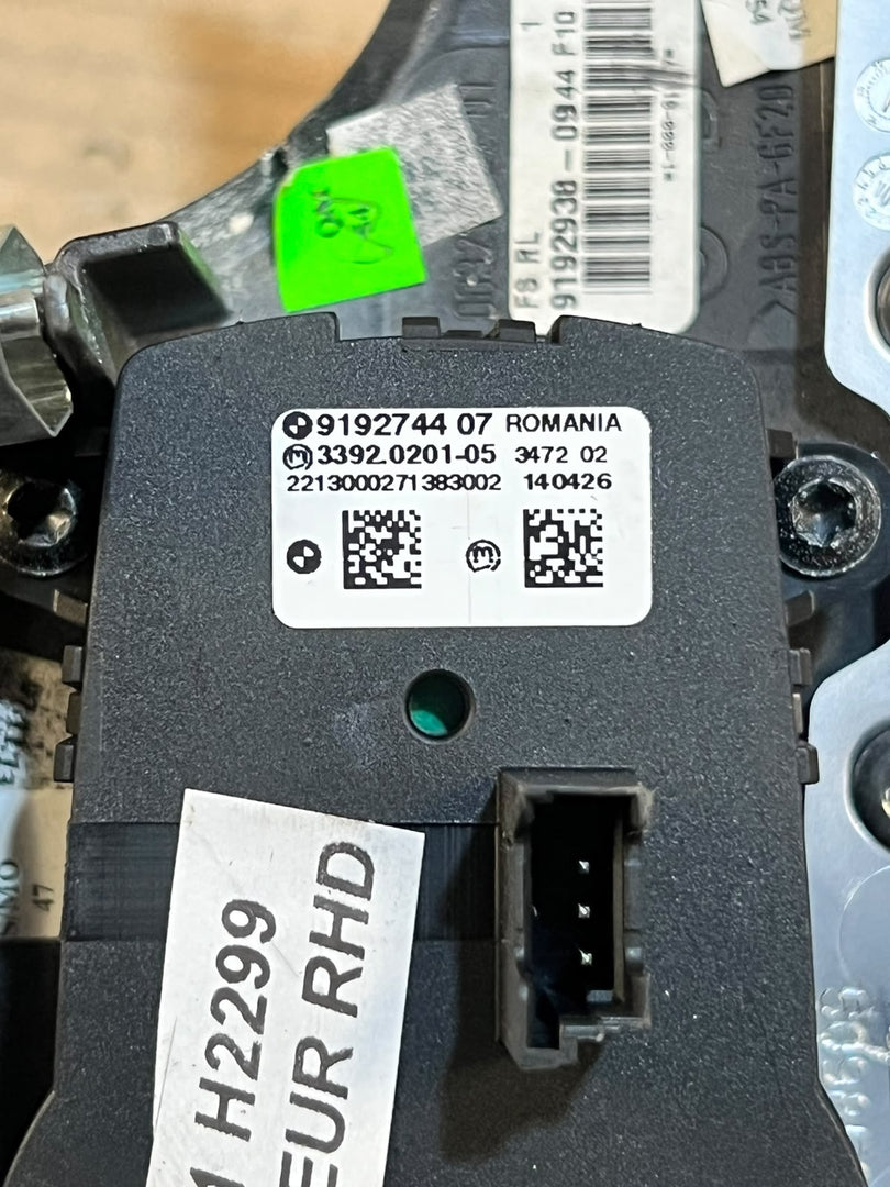BMW X3 F25 X4 F26 5 Series F10 F11 F07 Headlight Light Control Switch 9192744 OEM