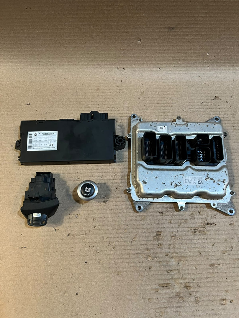 2012 BMW X1 E84 20i N20 ECU DME CAS3 + 1 Key Complete Set 8603576 OEM