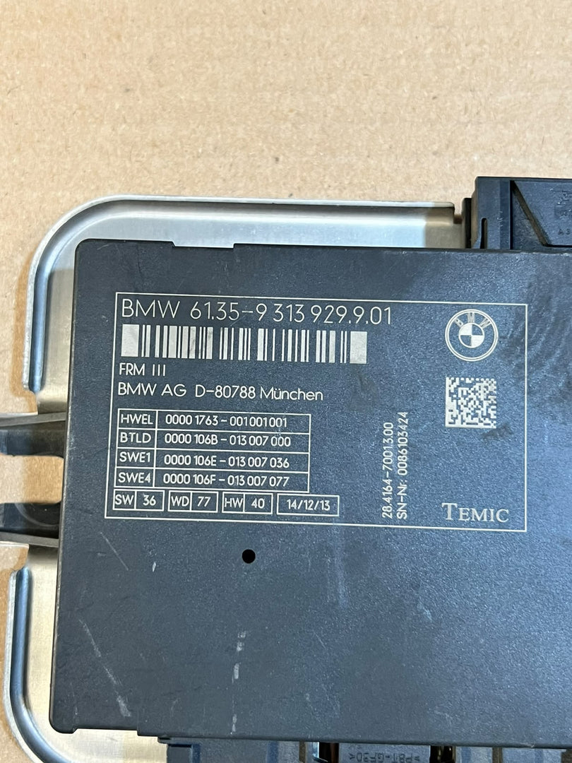 BMW 5 6 7 Series F10 F11 F12 F13 F01 F02 FRM3 Footwell Module 9313929 OEM
