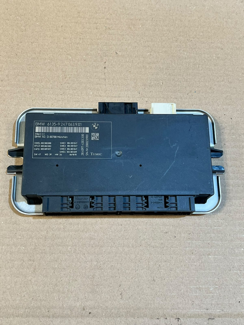 BMW 5 6 7 Series F10 F12 F13 F01 F02 X3 F25 X4 F26 FRM3 Module 9247063 OEM