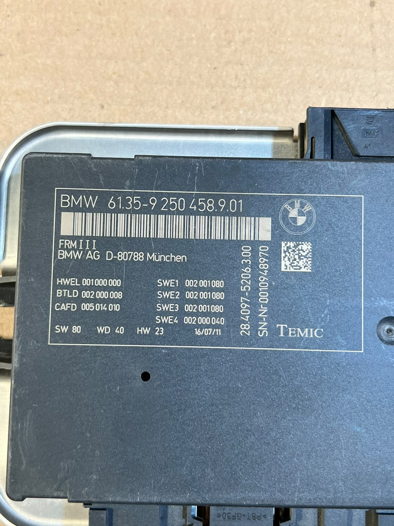 BMW X3 F25 X4 F26 FRM3 Footwell Light Control Module 9250458 OEM