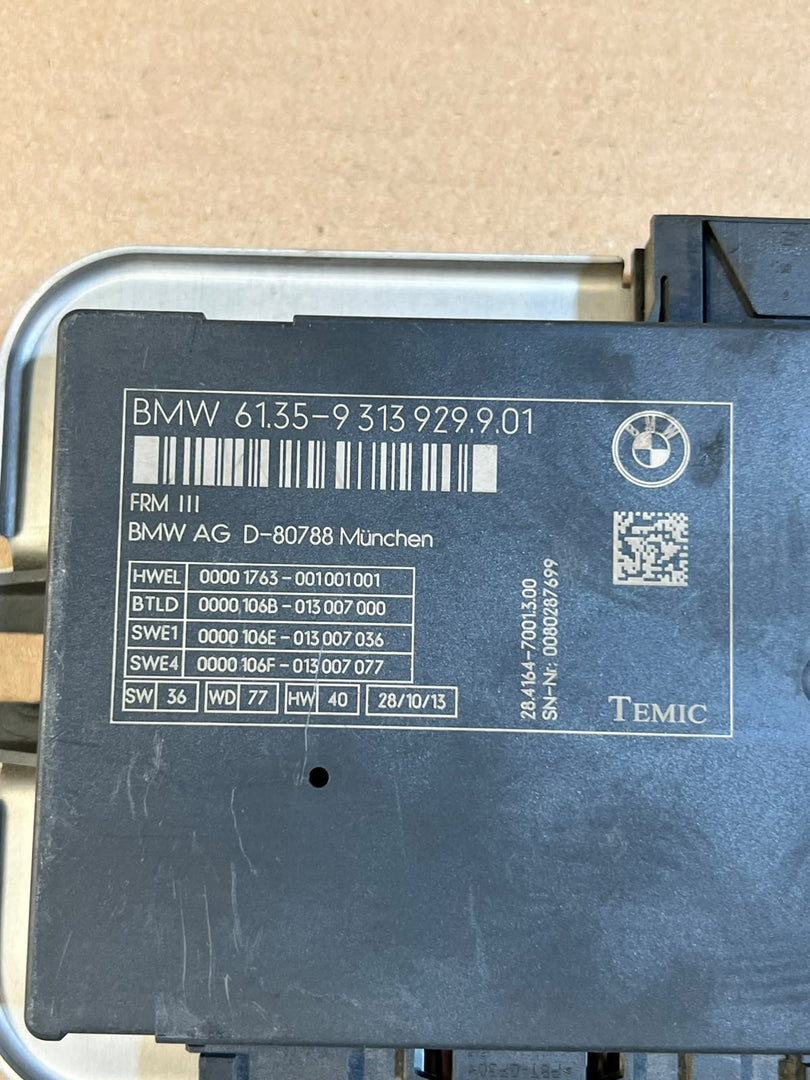 BMW 5 6 7 Series F10 F11 F12 F13 F01 F02 FRM3 Footwell Module 9313929 OEM