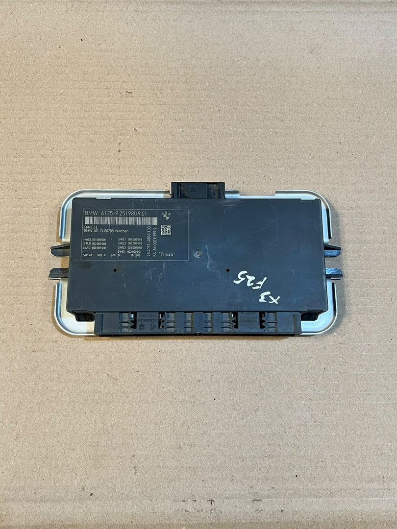 BMW X3 F25 X4 F26 FRM3 Footwell Body Control Module 9251980 OEM