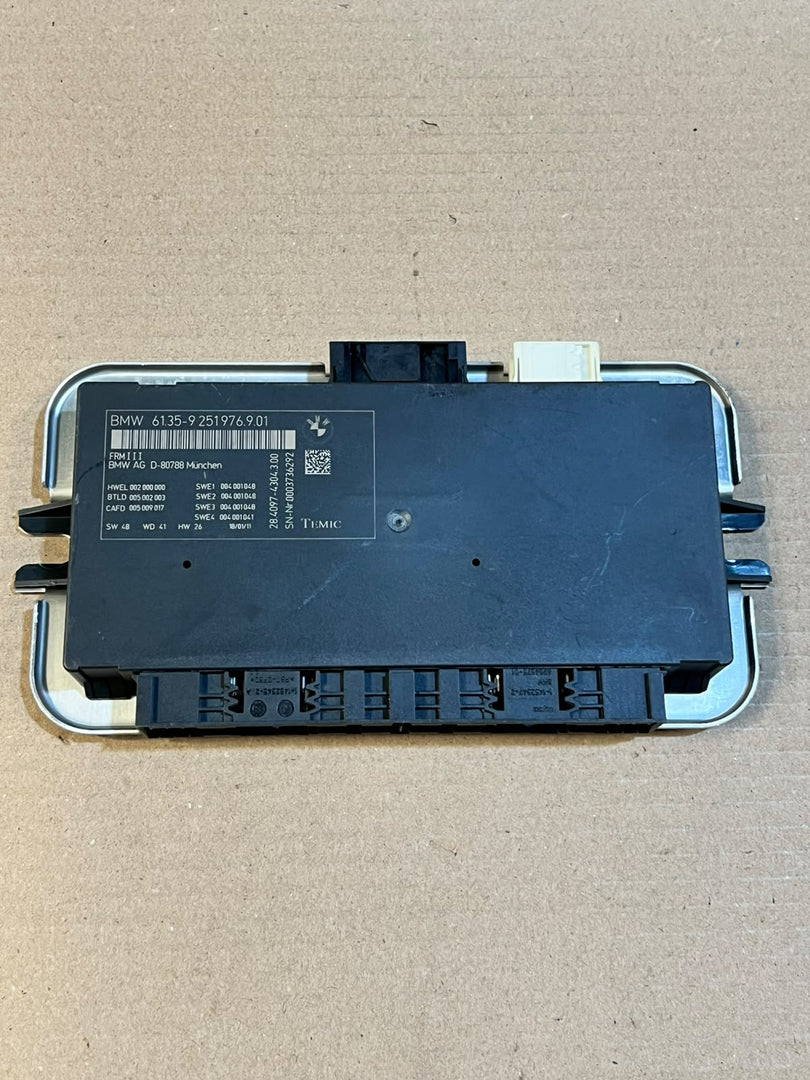 BMW 5 6 7 Series F01 F02 F07 F10 F11 X3 F25 FRM3 Footwell Module 9251976 OEM