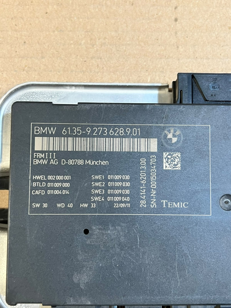 BMW 5 Series F07 F10 F11 FRM3 Footwell Light Control Module 9273628 OEM