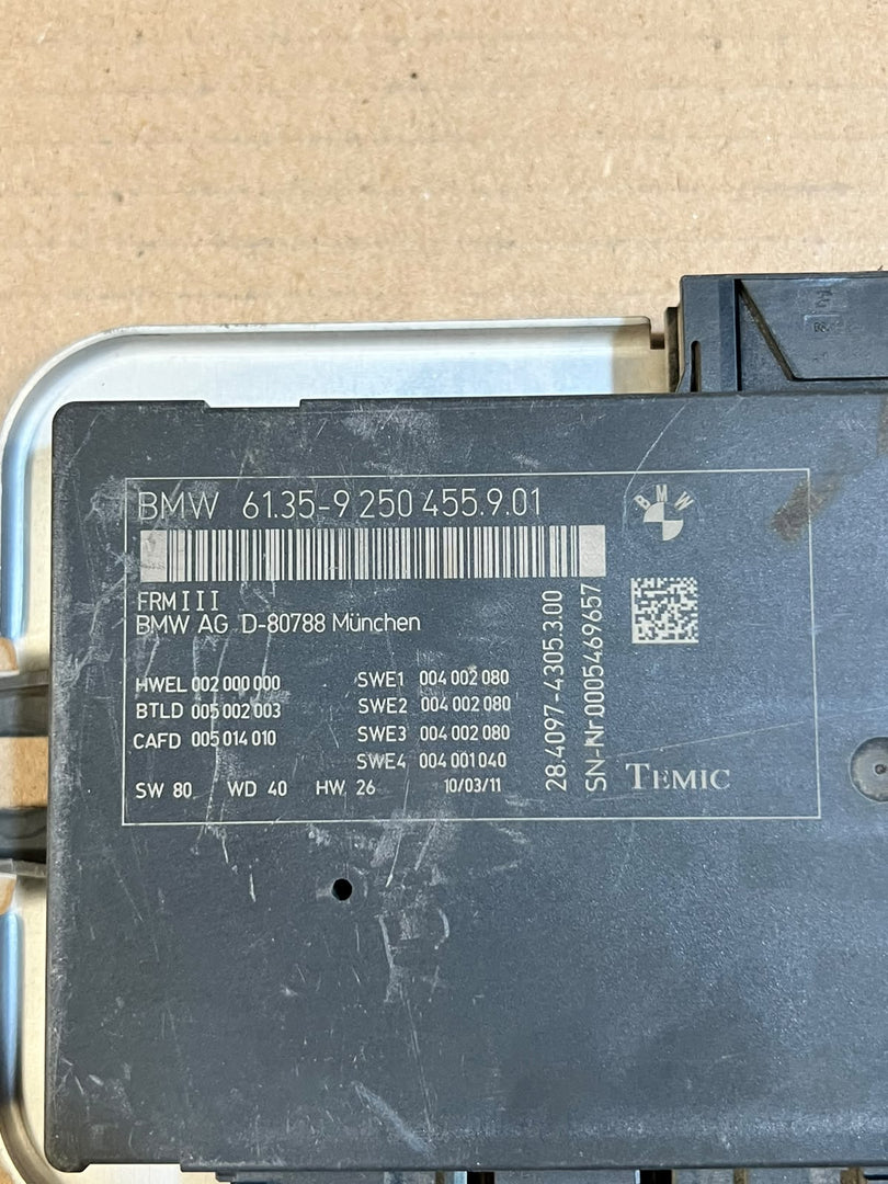 BMW 5 6 7 Series F10 F11 F12 F13 F02 X3 F25 X4 F26 FRM3 Module 9250455 OEM