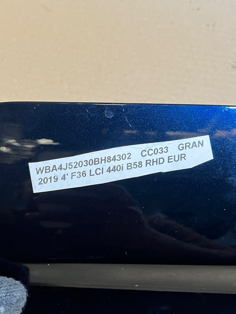BMW 4 Series F36 Gran Coupe Fuel Tank Door Flap Cover OEM