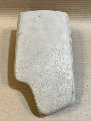 BMW Center Console Armrest Lid White Leather Storage Cover OEM