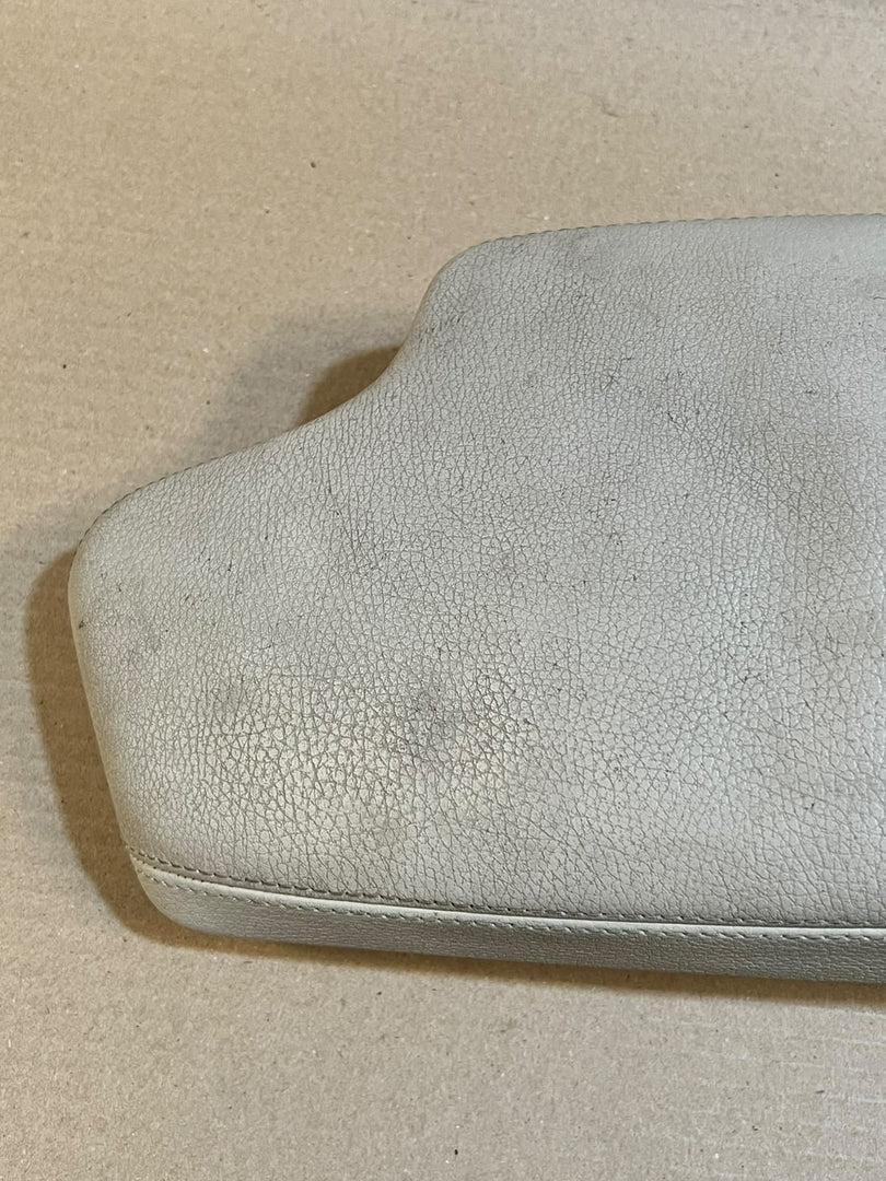 BMW Center Console Armrest Lid White Leather Storage Cover OEM
