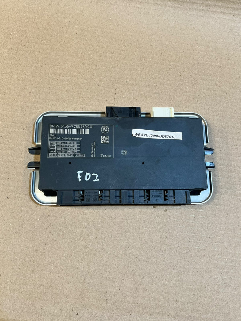 BMW 7 Series F01 F02 740i 750i FRM3 Footwell LED Control Module 9285930 OEM
