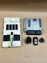 2012-2017 BMW 320d F30 N47N Engine Control Unit DDE ECU Kit with Key 8573259 OEM