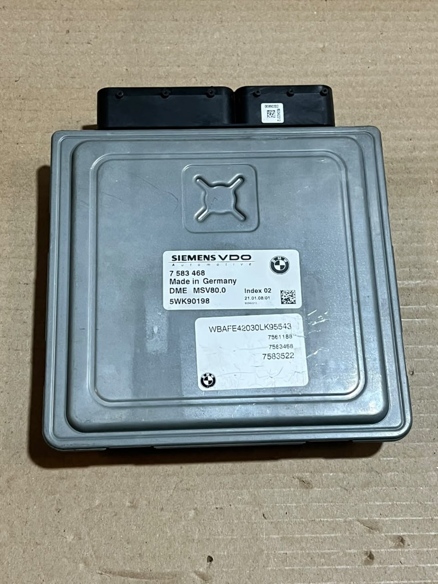 2008 BMW X5 E70 N52N Engine Control Unit ECU DME MSV80.0 7583468 OEM