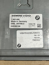 2008 BMW X5 E70 N52N Engine Control Unit ECU DME MSV80.0 7583468 OEM