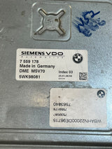 2006 BMW 325i E90 N52 Engine Control Unit ECU DME MSV70 7559178 OEM