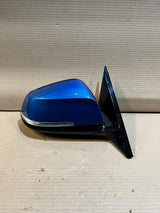 2012-2019 BMW F20 F21 F30 F31 Right Side Wing Mirror Blue 6 Pin 013079 RHD OEM