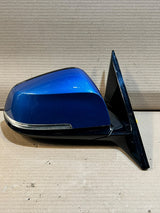 2012-2019 BMW F20 F21 F30 F31 Right Side Wing Mirror Blue 6 Pin 013079 RHD OEM
