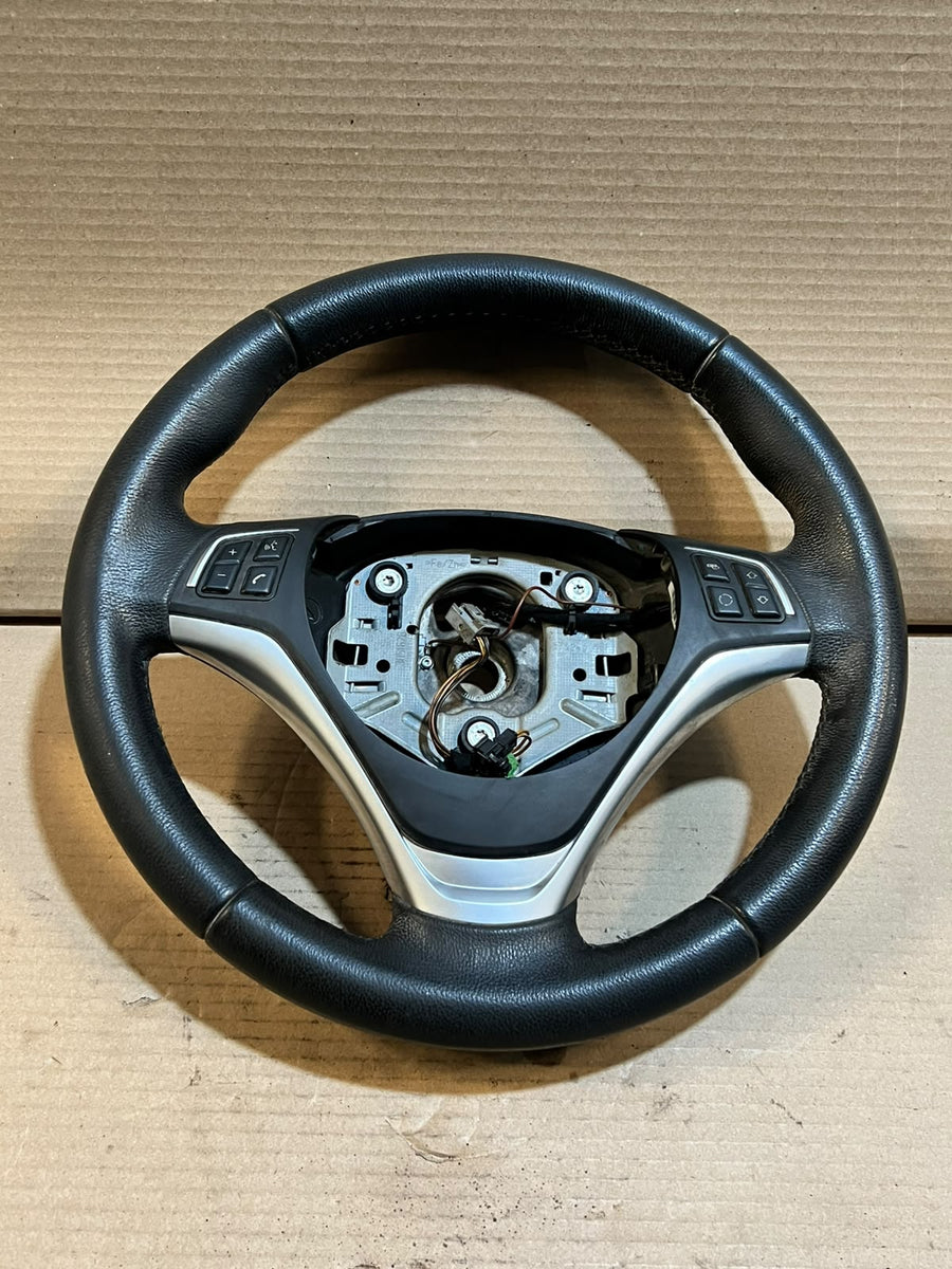 2006-2013 BMW E90 E91 E92 E93 3 Series Black Leather Steering Wheel Paddles 3051626 OEM